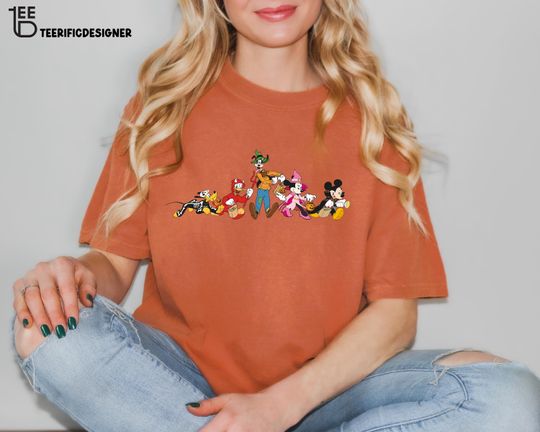 Discover Comfort Colors Disney Halloween Shirt, Disney Mickey and Friends Characters Halloween