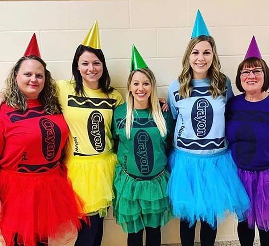 Discover Funny Crayon Matching Team Shirt, Halloween Costume For Family Group T Shirt