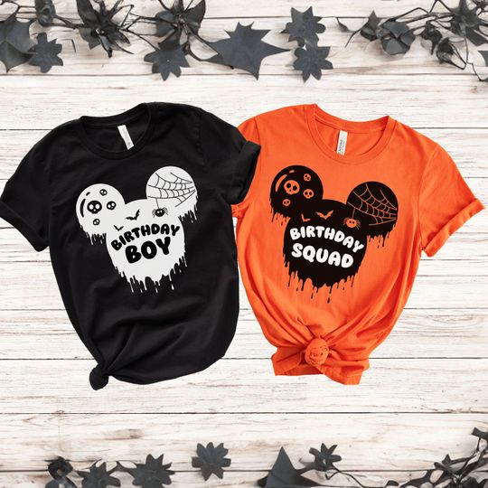 Discover Disney Halloween Birthday Boy Shirt | Halloween Birthday Squad Shirt