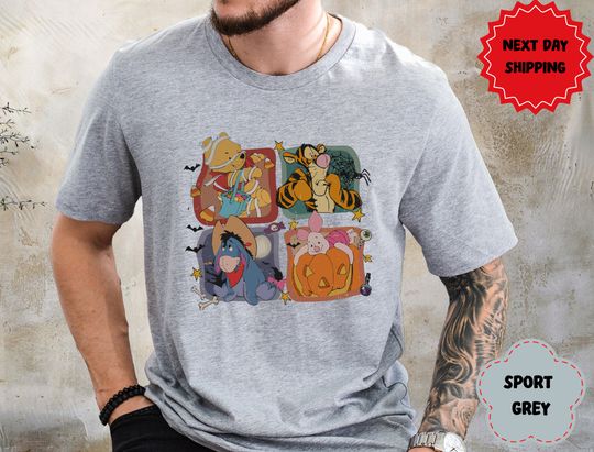 Discover Retro Winnie The Pooh Halloween  t-shirt, Winnie the Pooh Ghost t-shirt, Spooky Season