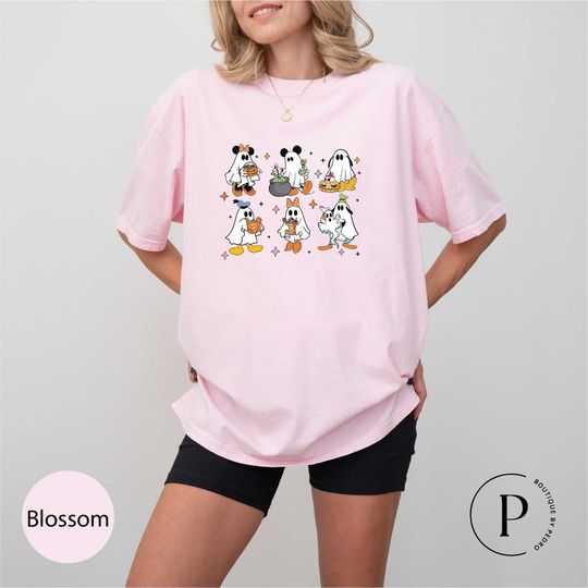 Discover Comfort Colors, Halloween T-shirt, Halloween Disney Tee, Ghost Mickey Shirt
