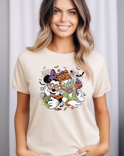 Discover Daisy and Minnie Retro Shirt, Daisy and Minnie Halloween T-Shirt