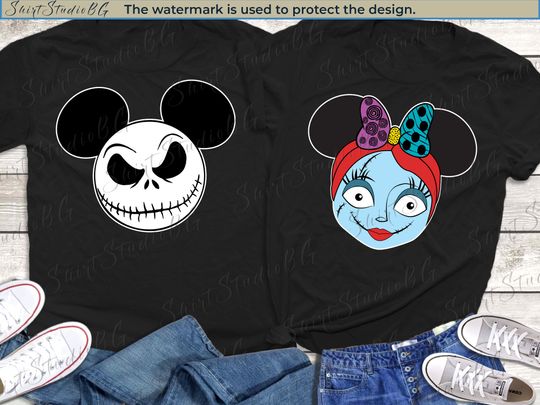 Jack and Sally Nightmare Before Christmas Halloween Shirts, Halloween Shirt
