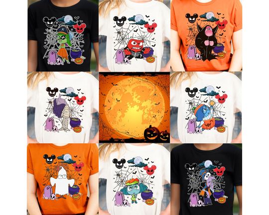 Discover Disney Pixar Inside Out 2 Characters Halloween Costume Shirt