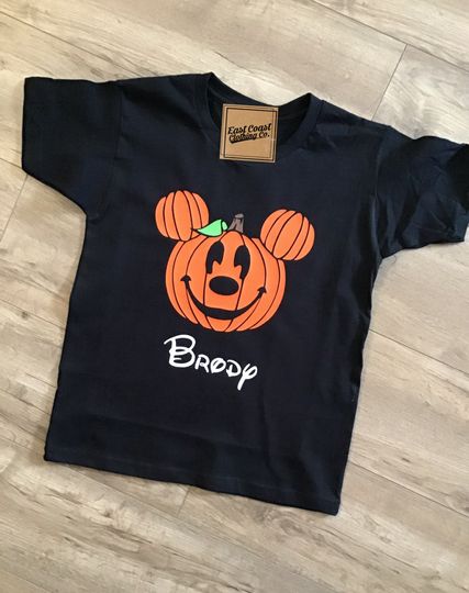 Discover Disney Halloween Pumpkin Family; Matching Family Disney Vacation T-Shirt