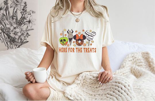 Discover Here for the Treats Shirt, Vintage Disney Halloween Snacks Shirt, Disney Spooky Season Tee
