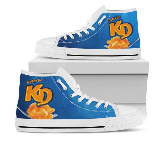 Discover Kraft Dinner Shoes, Kraft Dinner High Top Sneaker, Junk Food Fan Converse style hightop, custom shoe, mom dad child shoe