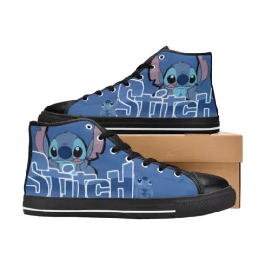 Discover Stitch Custom High Tops Sneakers Canvas Men Shoes
