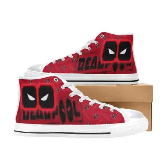 Deadpool Custom High Tops Sneakers Canvas Men Shoes