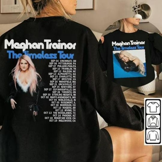 Discover Meghan Trainor The Timeless Tour 2024 Shirt, Meghan Trainor Fan Shirt, Meghan Trainor 2024 Concert Shirt, Meghan Trainor Merch, Meghan Shirt