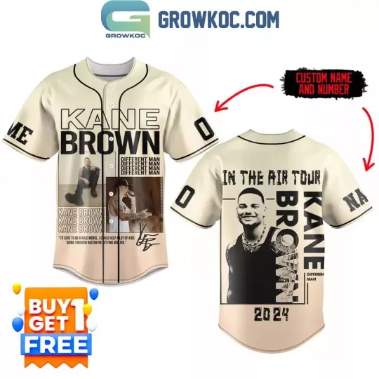 Kane Brown In The Air Tour 2024 Personalized Baseball Shirt