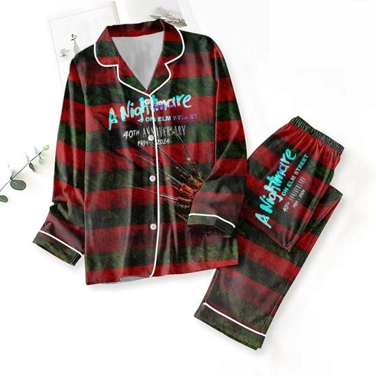 Freddy Krueger Pajamas Set, Halloween Matching Pajamas, Horror Movie Pajamas Family, Scary Movie Pajamas, Nightmare On Elm Street Shirt