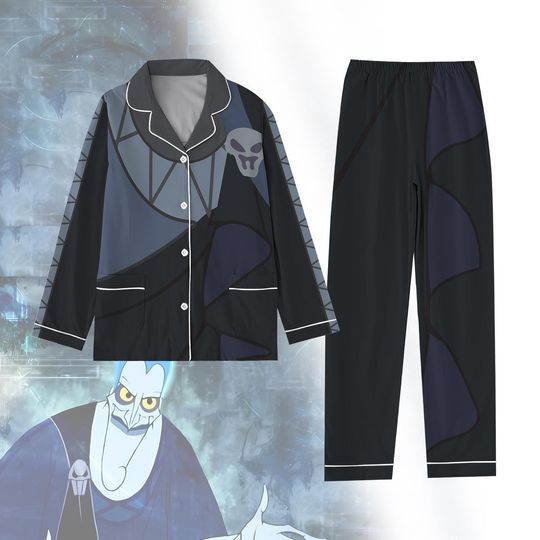 Discover Halloween Pajamas, Villains Hades Hercules Pajamas, Disney Villains Pajamas Set, The Hades Costume Women Pajamas, Halloween Gift
