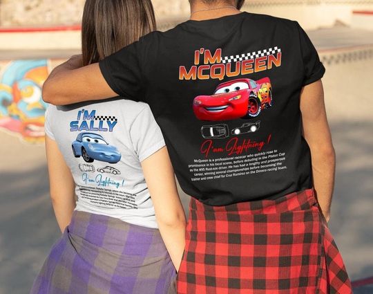 Discover Cars Matching Shirt, Mcqueen and Sally Couple T-shirt, Im Lightning Sally Cars Shirt