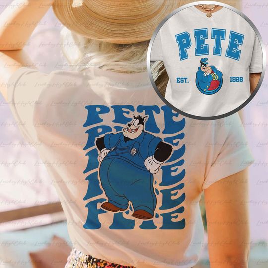 Discover Dogface Pete Disney 2 Sided Shirt, Pete Ducktales Villains Shirt