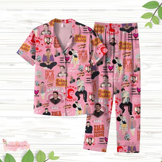 Pedro Pascal Pajamas, Narco Pedro Pascal Shirt, Pedro Pascal Holiday Pajamas, Pablo Escobar Women Pajamas, Pascal Daddy Family Pajamas