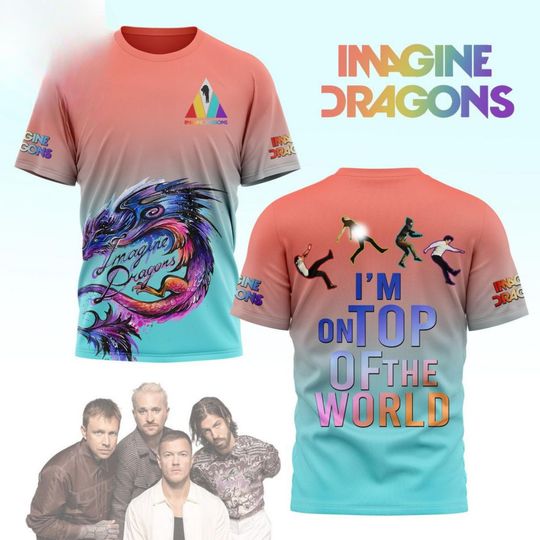 Discover Imagine Dragon Shirt, Loom World Tour Shirt, Imagine Dragons Band Shirt, Music Concert 2024 Tshirt, Imagine Dan Reynolds Tee