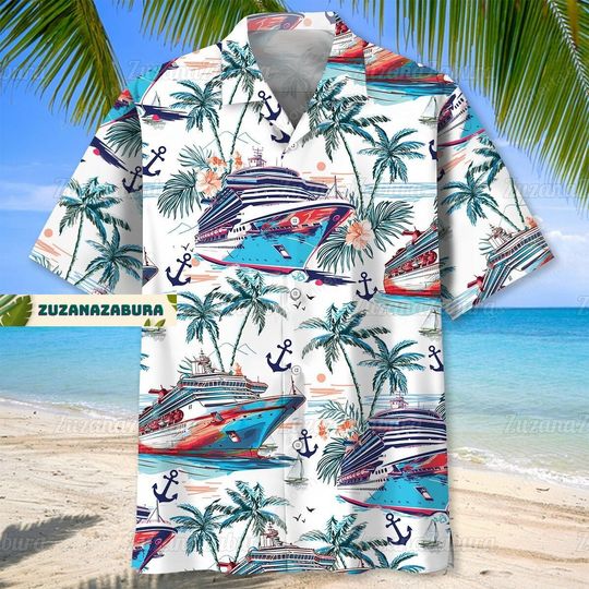Discover Cruise Hawaiian Shirt, Cruise Shirt, Cruise Summer Shirt, Cruise Button Shirt