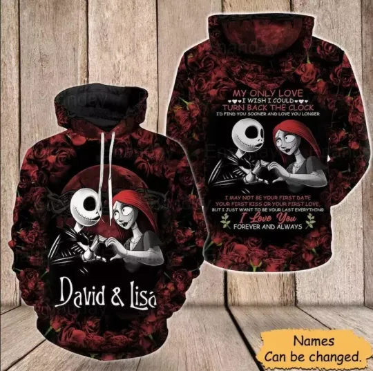 Discover Jack And Sally 3D HOODIE Mother Day Gift All Over Print Best Price Us Size Gift