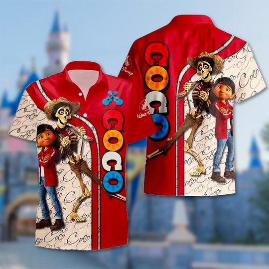 Discover Coco Movie Hawaiian Shirt, Coco Family Hawaii Shirt, Hctor Coco Shirt
