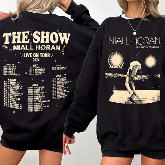 Niall Horan Tour Sweatshirt, The Show Live On Tour Fan Gift,  Niall Horan 2024 Tour Sweatshirt, Niall Horan Shirt , Gift for men women