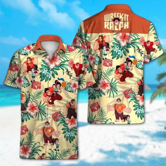 Discover Wreck-It Ralph Hawaiian Shirt, Tropical Wreck-It Ralph Hawaii Shirt