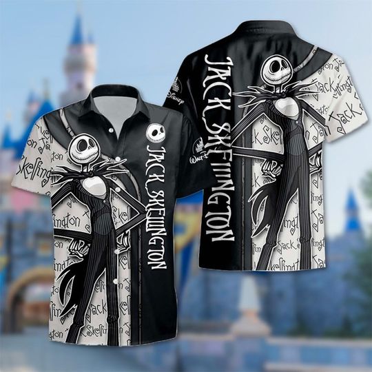 Discover Jack Skellington Hawaii Shirt, The Nightmare Before Christmas Hawaiian Shirt
