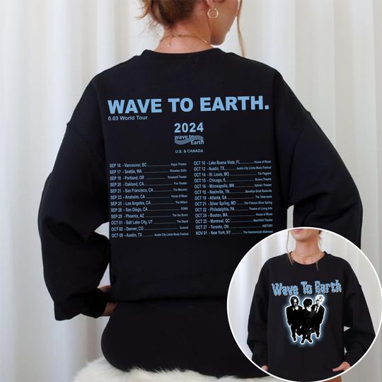 Discover Wave To Earth 0.03 Tour 2024 Sweatshirt, Wave To Earth Kpop Merch, Wave to Earth Band Shirt, Wave To Earth 2024 Concert Shirt, W2e T-shirt