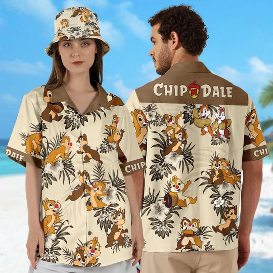 Discover Squirrel Tropical Hawaii Shirt, Squirrel Movie Button Up Shirt Holiday