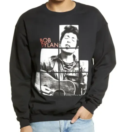 NWD Philcos BOB DYLAN SPLICE PHOTO MEN'S GRAPHIC SWEATSHIRT