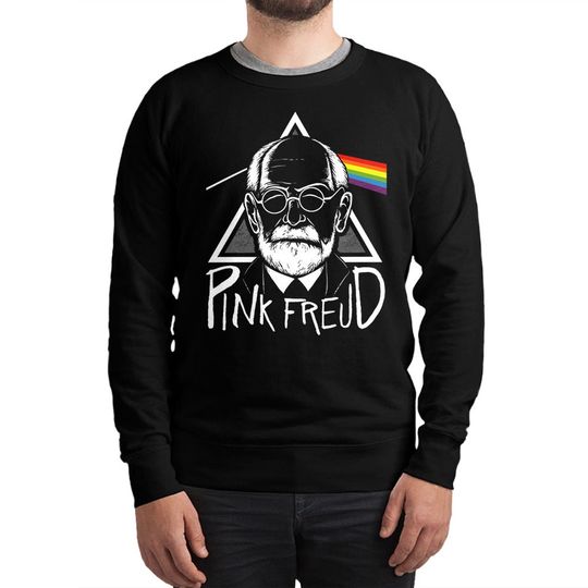 Pink Freud Pink Floyd Style Sweatshirt, Sigmund Freud Sweatshirt
