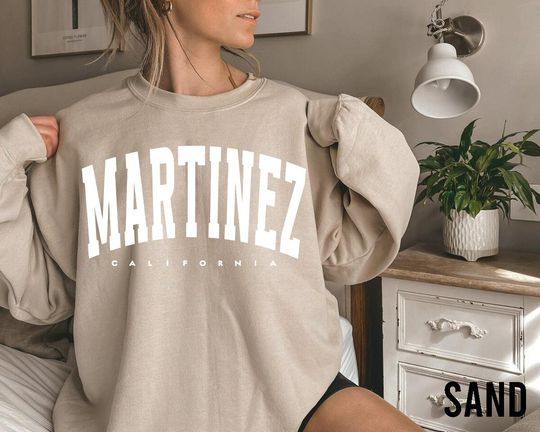 Martinez Sweatshirt, vintage Martinez Sweater, classic Martinez Sweatshirt, Retro Martinez Gift, College Student shirt, Martinez fan shirt