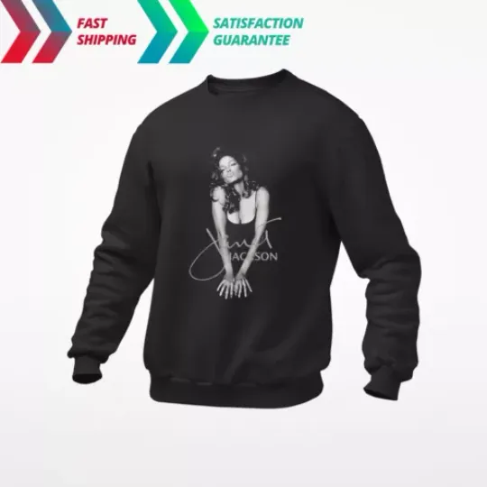 Janet Jackson Album Tour Sweater Merch, 90s Vintage Graphic Sweatshirt