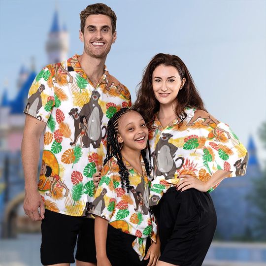 Discover Mowgli And Baloo Hawaii Shirt, Jungle Movie Button Up Shirt