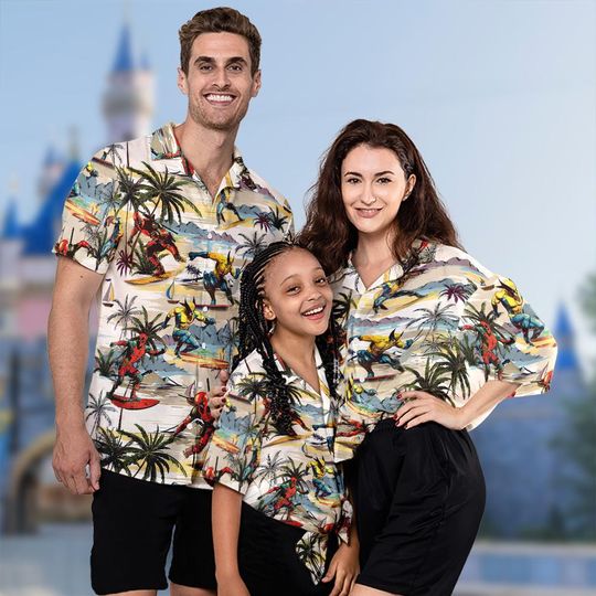 Discover Deadpool And Wolverine Hawaiian Shirt, Deadpool Wolverine Hawaii Shirt