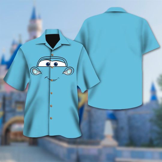 Discover Sally Cars Hawaiian Shirt, Funny Cars Face Outline Halloween Costume Cosplay