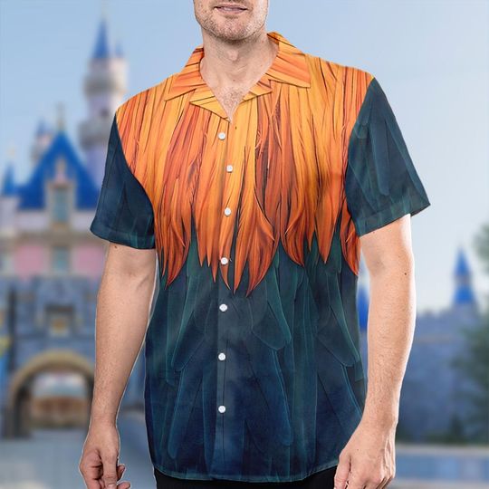 Hei Hei Chicken Hawaii Shirt, Hei Hei Button Up Shirt, Moana Movie Hawaiian Shirt