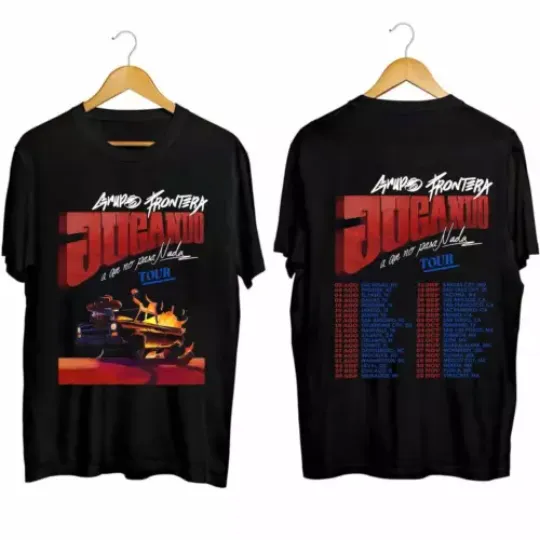 Discover Grupo Frontera - Jugando a Que No Pasa Nada Tour 2024 Shirt  Grupo Frontera Band