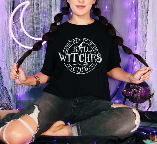 Discover Bad Witches Club T-Shirt, Halloween Shirt, Party Shirt, Group Shirt