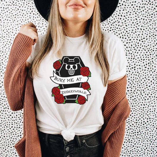 Discover Bury me at disney world T-shirt, mickeys not so scary, magic kingdom, disney halloween tee, Disney T-shirt, Disney rides, disney halloween,