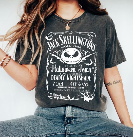 Discover Disney The Nightmare Before Christmas Jack Skellington Shirt, Halloween Town Soul Smash Deadly Nightshade Shirt, Disneyland Matching Shirt