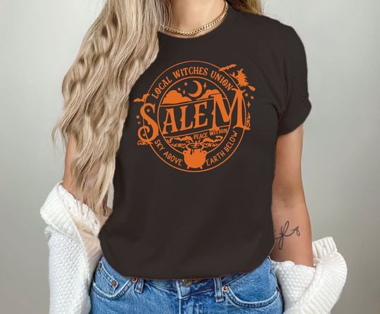 Discover Local Witches Union Salem Halloween T Shirt,  Halloween Costume Gift for Friends, Halloween pumpkin, Halloween Gift, Local Witches Salem