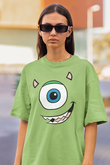 Discover Monsters Inc Mike Wazowski Tshirt Halloween Oversized Tshirt Disney Shirt Kids Tshirt Mike Wazowski Costume Adult Disney Shirt