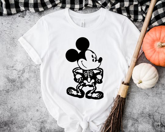 Discover Disney Mickey Skeleton Halloween Shirt, Disneyland Shirt, Mickey Mouse Halloween Shirt, Disney Halloween Shirt, Mickey Halloween Shirt