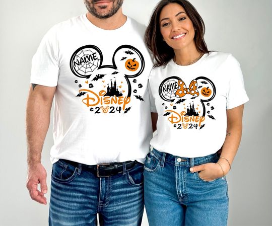Discover Disney Halloween Crew Shirts, Disney Custom shirts, Disney vacation 2024, Disney family shirts, Disney matching shirts D396