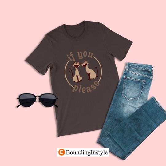 If You Please Shirt, Si and Am T-Shirt, Siamese Cat Twins Tee, Lady and the Tramp Shirt, Villain Tshirt, Disney World Halloween Outfit