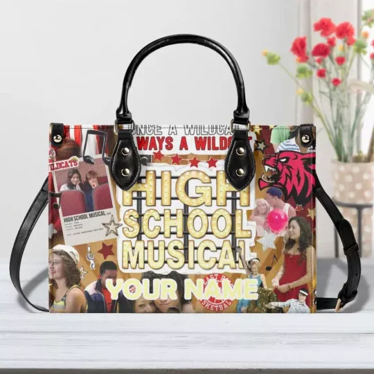 Discover Personalized High School Music Women PU Leather Handbag, Singer gift, gift for