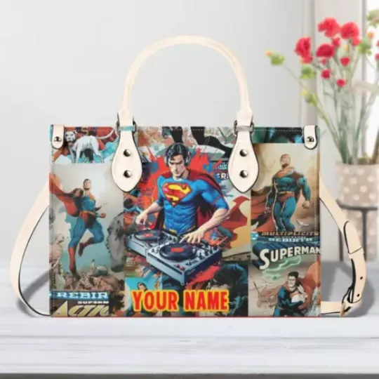 Discover Personalized Super HR STARMAN Women PU Leather Handbag, Cartoon gift, gift for