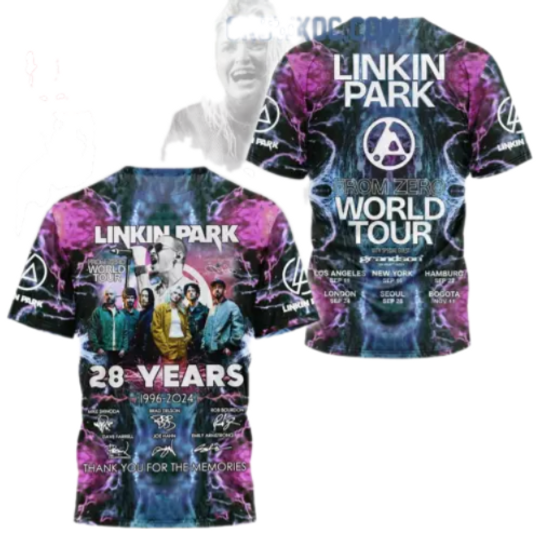 Linkin Park 1996-2024 From Zero World Tour T-Shirt