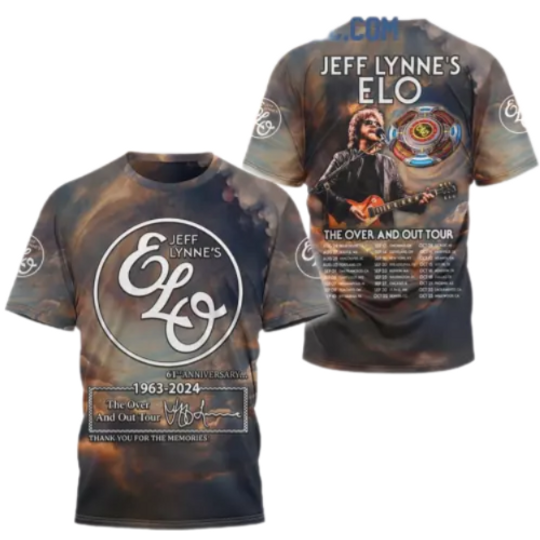 Jeff Lynne’s Elo 61st Anniversary Thank You Tour 2024 T-Shirt